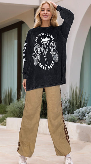 Cowboy Surf Club Long Sleeve Tee - By Frankie Tops By Frankie