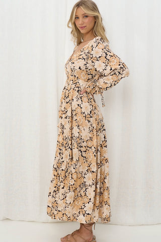 Malia Maxi - Beige/Black Dresses Iris maxi