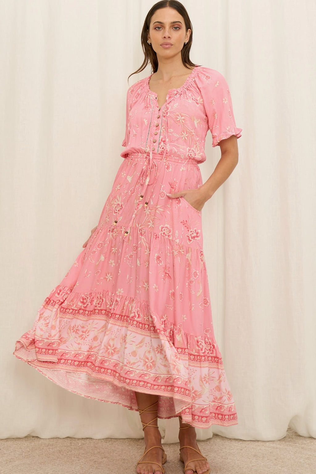 Sabi Maxi Dress - Pink
