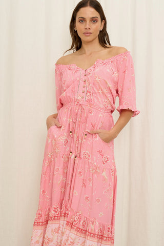 Mimi Maxi Dress - Pink Dresses Sage Collective