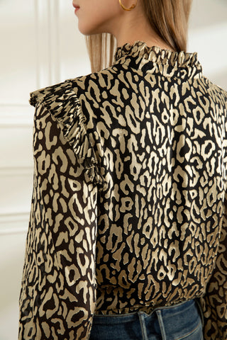 Sophia Blouse - Black/Gold - GDS Tops GDS