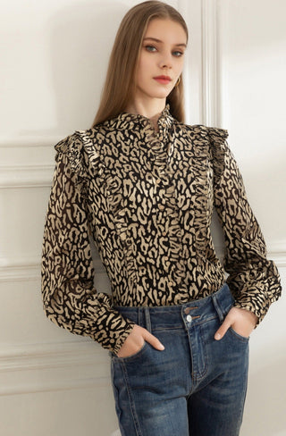 Sophia Blouse - Black/Gold - GDS Tops GDS