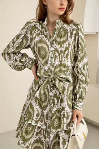 Ada Mini Linen Dress - Khaki - GDS Dresses GDS