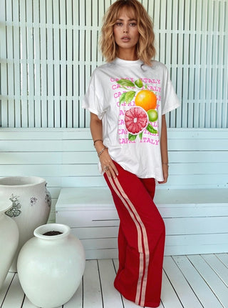 Reds Racer Pants - By Frankie Tops By Frankie