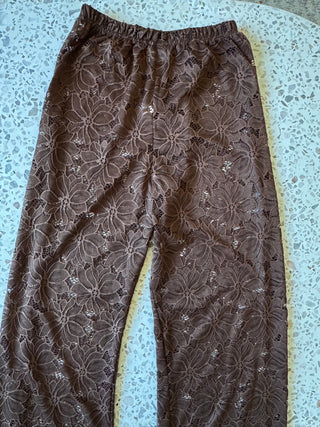 Giselle Lace Pants Brown Set - By Frankie sets By Frankie