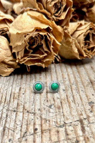 Green Bindi Studs accessories Sage Collective