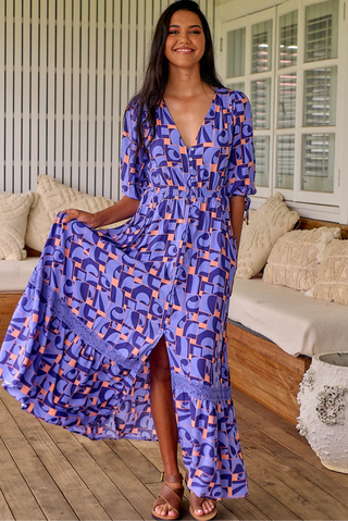 Palma Maxi Dress - Purple Dresses Jaase