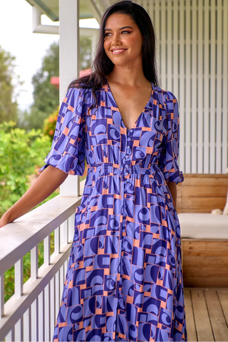 Palma Maxi Dress - Purple Dresses Jaase