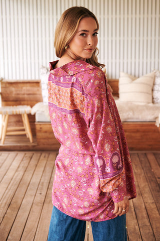 Tyra Blouse - Dusty Rose Tops Jaase