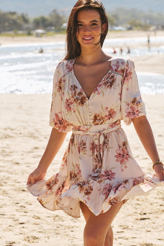 Darla Mini Dress - Pink Dresses Jaase