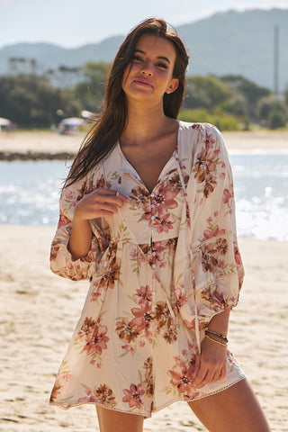 Darla Playsuit- Pink Jumpsuits Jaase