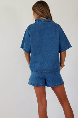 Darcy Detailed Denim Shorts - By Frankie sets By Frankie