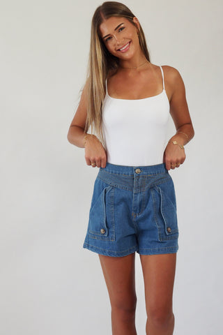 Darcy Detailed Denim Shorts - By Frankie sets By Frankie