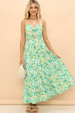 Yana Cut Out Maxi Dress - Mint Dresses Sage Collective