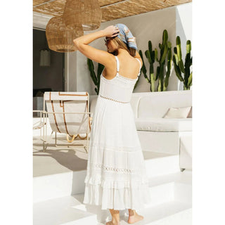 Farrah Maxi Dress - White Dresses Jaase