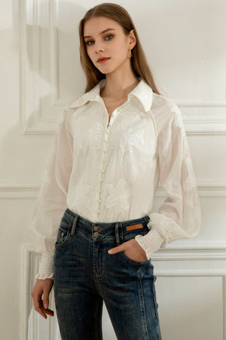 Grace Blouse - White Tops GDS