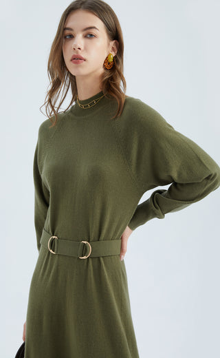 Grace Sweater Dress - Khaki Dresses gds
