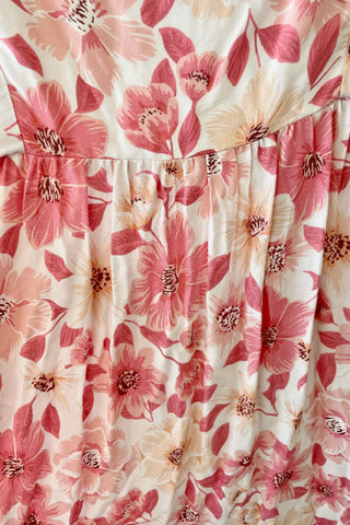 Mary Maxi Dress - Pink/White/Orange Dresses Sage Collective