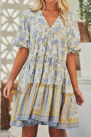 Sarah Mini Dress - Blue Dresses Jaase