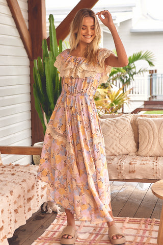 Jasmine Maxi - Multicolour Dresses Jaase