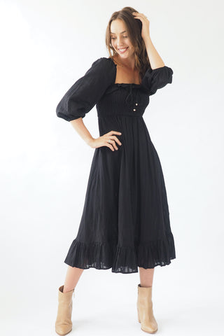Jacinta Dress- Black Dresses Sage Collective