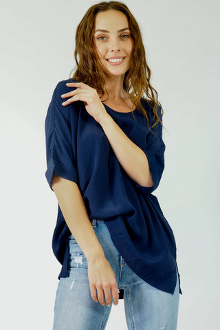 Sarah Top - Navy Tops Sage Collective