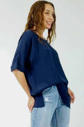Sarah Top - Navy Tops Sage Collective