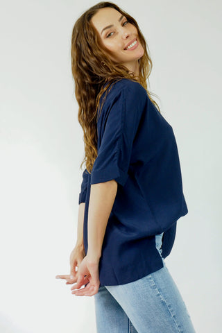 Sarah Top - Navy Tops Sage Collective