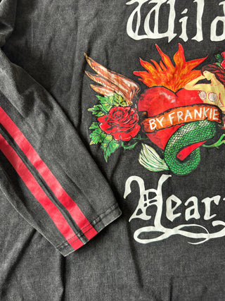 Burning Hearts Long Sleeve Top - By Frankie TOPS By Frankie