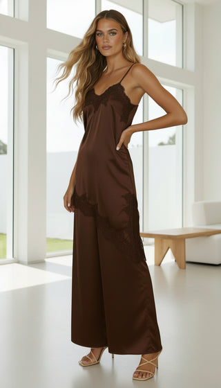 Kylie Brown Lace Asymmetrical Set - By Frankie Sets By Frankie