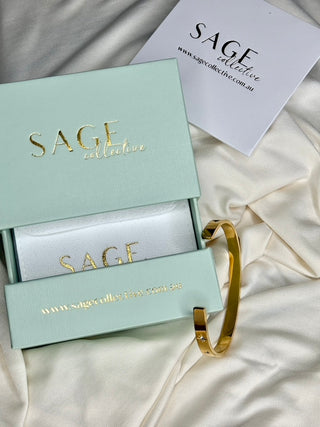 Dallas Stars and Moons 18K Gold Plated Cuff jewellery Sage Collective