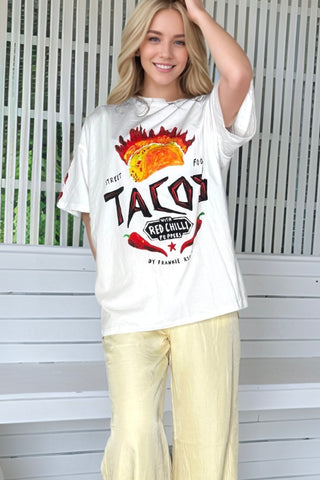 Taco Anyone Tee - By Frankie Tops By Frankie