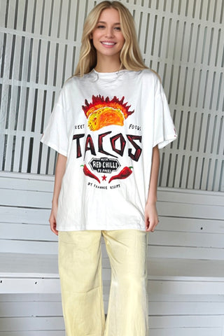 Taco Anyone Tee - By Frankie Tops By Frankie