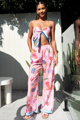 Soleil Pink Bandana Set - By Frankie Sets By Frankie