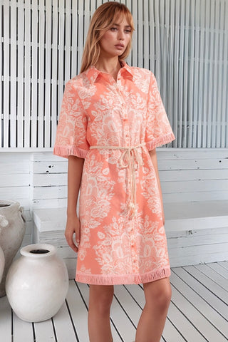 Bettina Mini Dress - Coral Dresses GDS