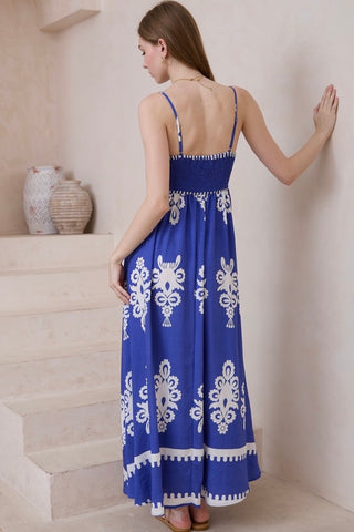 Samantha Singlet Maxi Dress - Blue Dresses IRIS MAXI