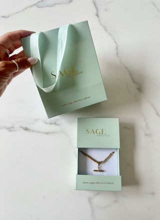 Vintage Inspired Toggle Necklace - 18K Gold Plated Accessories Sage Collective