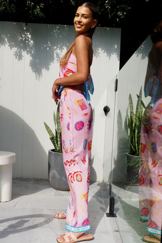 Soleil Pink Bandana Set - By Frankie Sets By Frankie