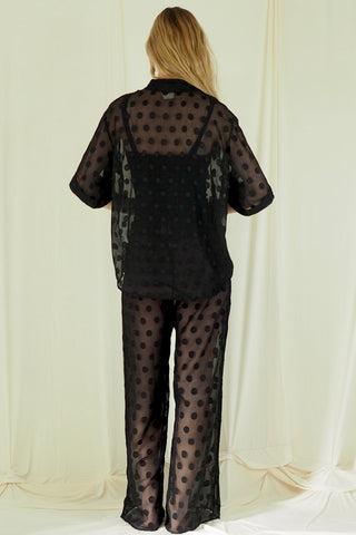 Janie Sheer Shirt and Pants Set - By Frankie Sets By Frankie