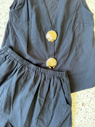 Lanie Black Shell Set - By Frankie Sets By Frankie