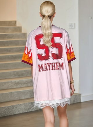 Flying Roses Pink Tee - By Frankie