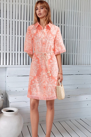 Bettina Mini Dress - Coral Dresses GDS