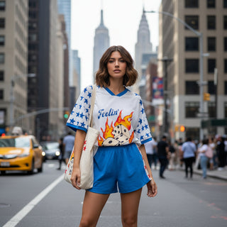 Burning Dice Tee - By Frankie Tops By Frankie