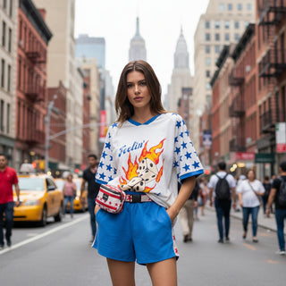 Burning Dice Tee - By Frankie Tops By Frankie