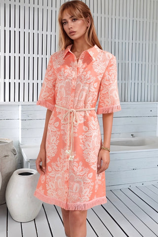 Bettina Mini Dress - Coral Dresses GDS