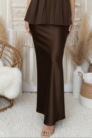 Ruffle Top With Satin Skirt Set - By Frankie sets By Frankie