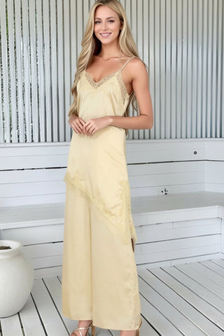 Kylie Yellow Gold Lace Asymmetrical Set - By Frankie Sets By Frankie