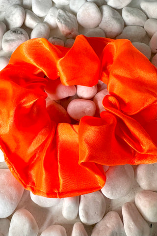 Fluro Orange Hair Scrunchie Accessories Sage Collective