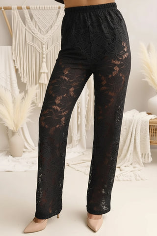 Riley Black Lace Pants Set - By Frankie Sets By Frankie
