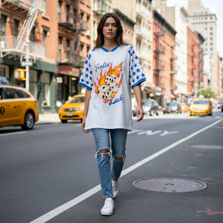 Burning Dice Tee - By Frankie Tops By Frankie